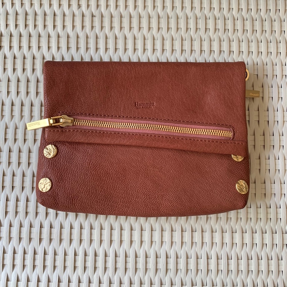 Hammitt VIP Small clutch and crossbody in Rose Glaze